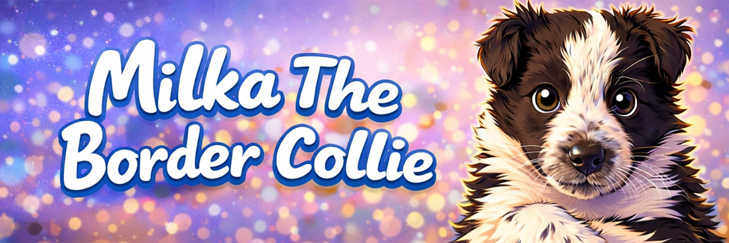 Milka The Border Collie banner with original aspect ratio